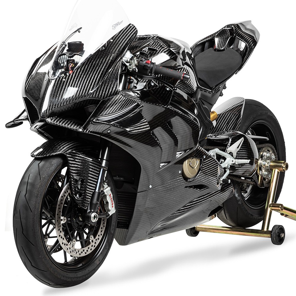 Carbon fiber store motorcycle bodywork